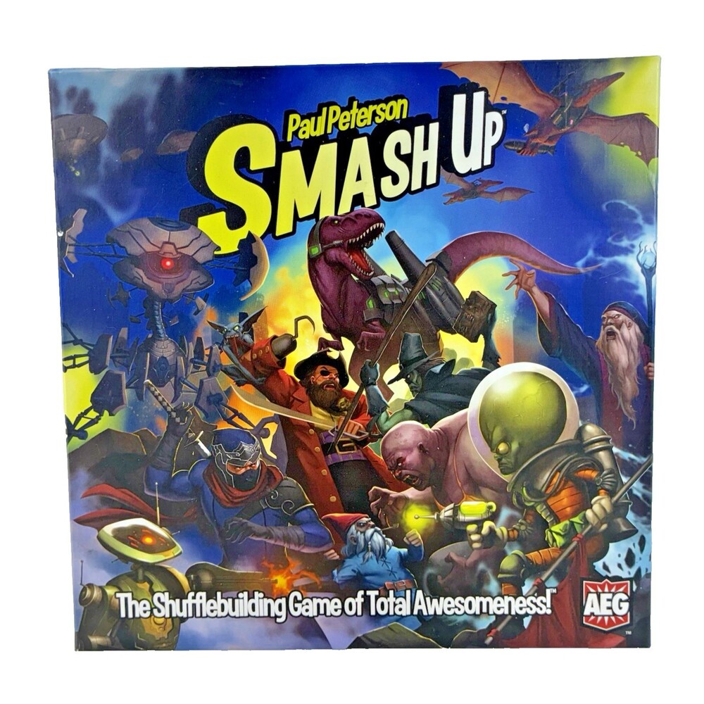 Paul Peterson Smash Up AEG Board Game Complete with All Game Pieces